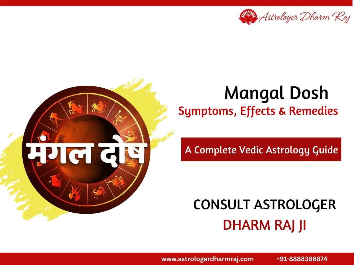 Manglik Dosha in kundli showing Mars placement and its effect on marriage